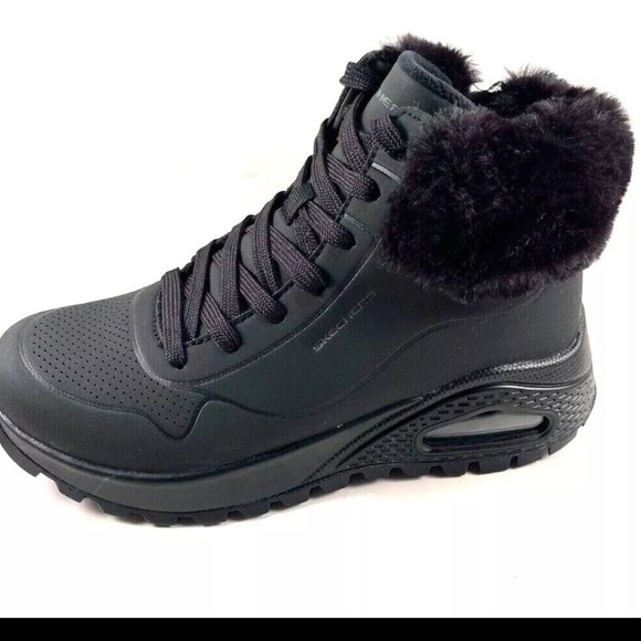 Skechers Uno Stand on Air Memory Foam LaceUp Sneaker Boot - Picture 1 of 8